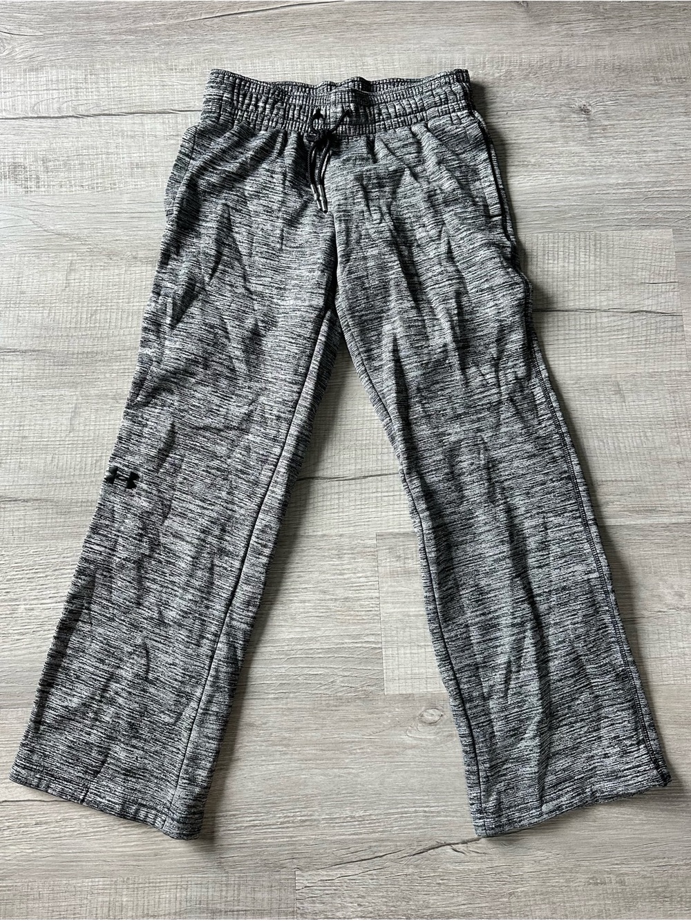 Under Armour Women's Black & Gray Marled Track Pants